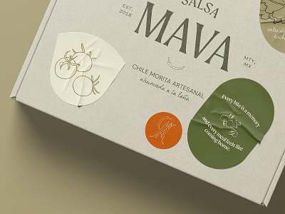 Branding for Salsa Mava box branding design download glued identity logo mockup mockups packiging poster psd sticker template typography wall