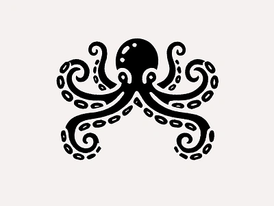 SKETCH - OCTOPUS animal branding design graphic design icon identity illustration logo marks ocean octopus poulpe sea symbol ui wave