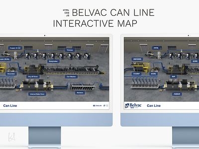 Belvac Can Line Interactive Map css development figma html interactive js ui ux