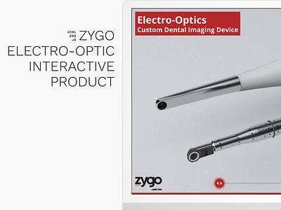 Zygo Electro-Optic Interactive Product css development html interactive js ui ux