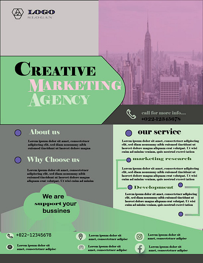 Marketing Flyer design animation branding digitalmarketing flyerdesign graphic design logo motion graphics