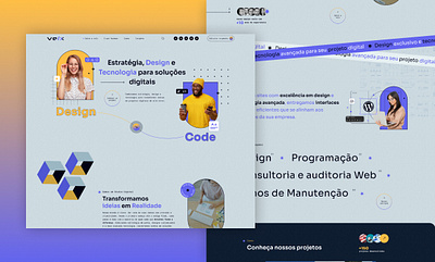 Velx tecnologia Website agency banner branding business code creative design inspiration landing page page project site ux web website wordpress