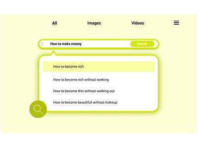 Search screen - Daily UI 022 dailyui design figma search ui uiux ux web