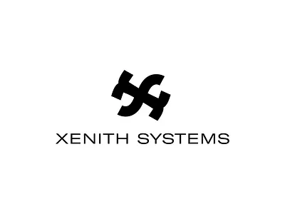 Xenith Systems brand design brand identity brand logo branding clean logo icon graphic design letter s logo letter x logo logo logo design logo icon minimal logo minimalist simple logo tech logo