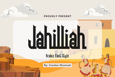 Jahilliah 3d animation branding design font graphic design handwritten fonts illustration logo motion graphics typeface typography ui