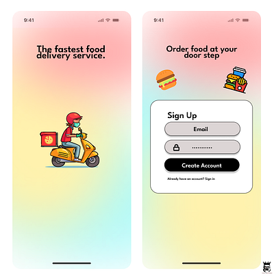 Food App design branding design graphic design graphics ui