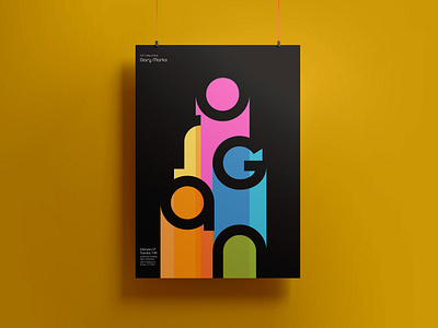 Organ Recital Poster design graphic design typography