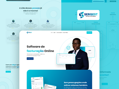 SERGEST - Sistema de Faturação figma landing landing page page ui ui design website