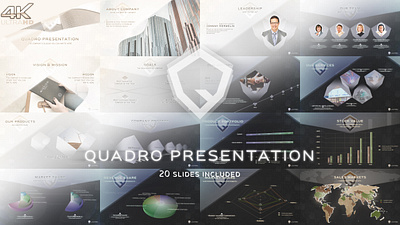 Quadro Corporate Presentation business company development graphic design innovation marketing product design quadro service team