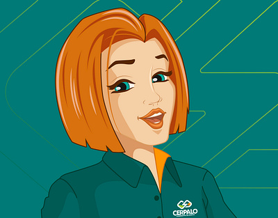 Virtual Attendant 2d illustration advertising character design marketing vector illustration virtual attendant