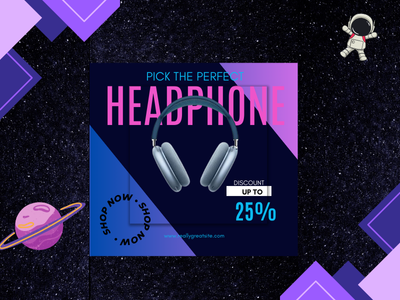 Headphone Animated Ad 3d animation branding design graphic design headphone illustration interface logo marketing motion graphics sales ui ux vector