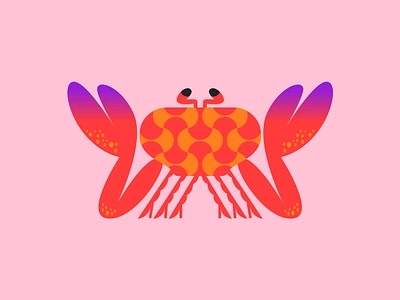 Crab design animal art character design crab crabs design digital art illustration vector