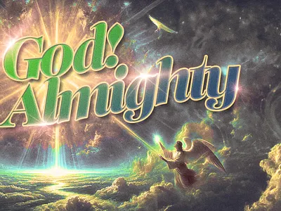 God! Almighty branding church graphics design graphic design illustration logo sermon series ui vector