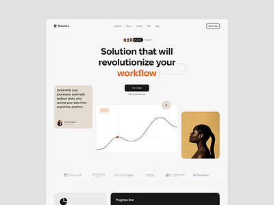 Revolutio — Product SaaS Template on Webflow business business landing business landing page business template business website finance fintech fintech landing one pager saas saas landing page saas product template website webflow webflow template webflow website website design website template