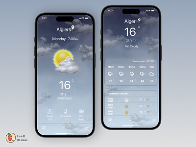 Weather App ui ux