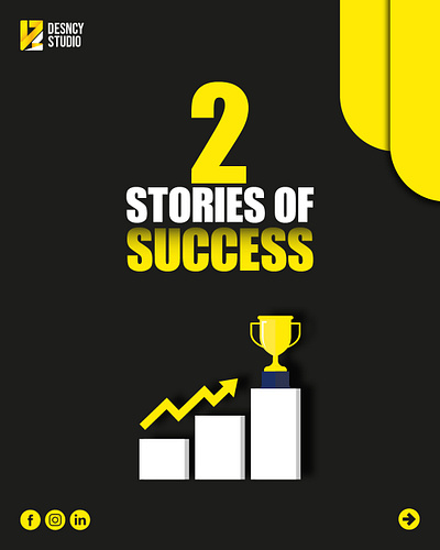 Success Story Social Media Design graphic design