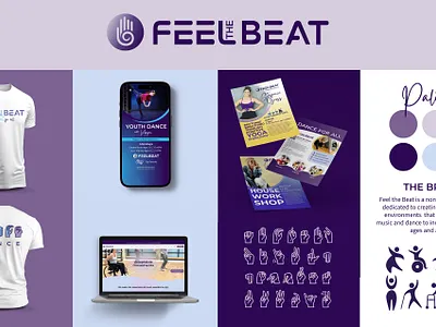 Feel the Beat Branding and Design branding flyer graphic design graphics illustration web design