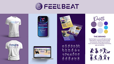 Feel the Beat Branding and Design branding flyer graphic design graphics illustration web design