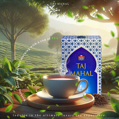 Taj Mahal Tea poster app branding design graphic design ui ux