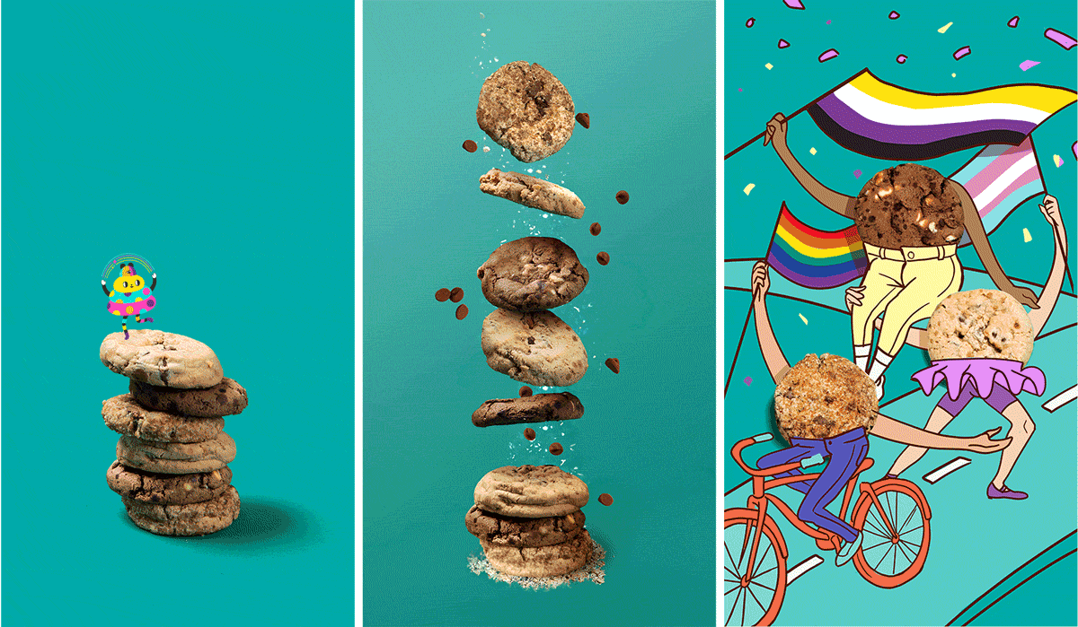 Wunderkeks Cookies composite gif illustration photography retouching social media stop motion