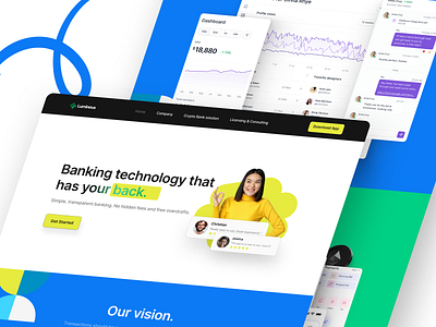 Cryptocurrency colourful Website Landing landing page ui ux