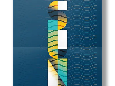 Sun radio • graphic design poster blue font geometric graphic design poster radio shapes sun yellow