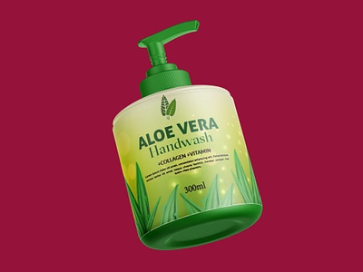 Handwash Bottle Label Design aloe vera antibacterial bottle clean clinic cosmetic disease disinfect handwash health healthy hygiene label label design liquid packaging plastic shampoo label shampoo package soap