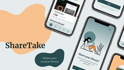 Book Sharing Mobile Application figma mobile ui ux