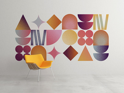 geometric wall colors forms geometric shapes wall