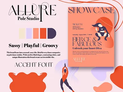 Brand Packages for Dance and Performance Studios brand design brand image branding color palette graphic design illustration layout logo design template typography