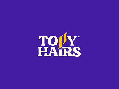 Tossyhairs logo app attachment bold branding design graphic design hair hairwave illustration lettermark logo logo mark tossy typography ui ux vector wave wig wiglogo