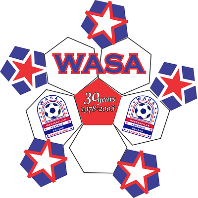 Soccer Ball Logo WASA with Mockup branding creative graphic design illustration logo soccer ball logo soccerball logo ui vector vector logo visual identity
