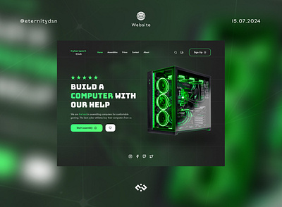 Website Design - Cybersport Club graphic design site ui web веб веб дизайн вебсайт сайт