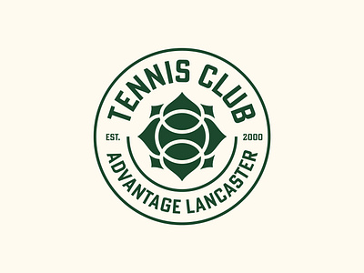 Advantage Lancaster Tennis Club Badge advantage lancaster badge design lancaster city logo design rose tennis tennis club