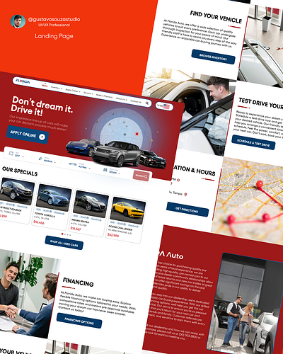 Car Dealer Web Design UI/UX Landing Page adobe xd branding car car dealer design designer figma graphic design illustration landing page photoshop prototyping ui ui design uiux design ux ux design web design website website design