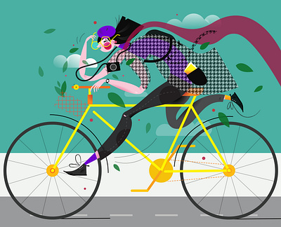 Love bike! adobeillustrator bikeillustration illustration illustrator vectorgraphics vectorillustration