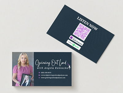 Podcast Business Card graphic design logo