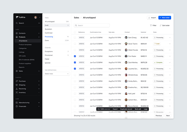 Bulk select by James on Dribbble