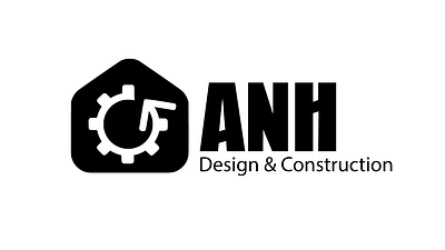 ANH FOR DESIGN AND CONSTRUCTION branding logo