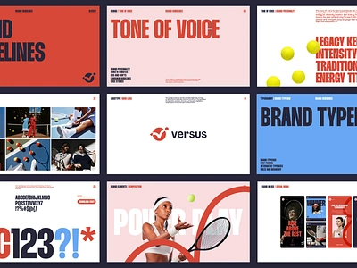 Versus Branding Case Study agency brand brand designer brand identity brandbook branding case study design graphic design identity logo logo designer logotype sport tennis