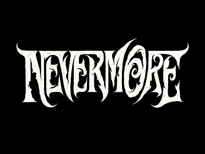 Nevermore - Lettering type branding brush calligraffiti calligraphy custom type design font graphic design handlettering handwritten illustration lettering logo music signature type design typeface typography