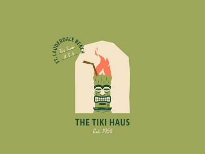 Tiki Lounge Brand Concept (Part One) badge branding culture design hawaii hoodzpah identity illustration lockup mid century retro surf tiki typography vintage