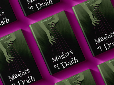 "Masters of Death" by Olivie Blake book cover design graphic design typography