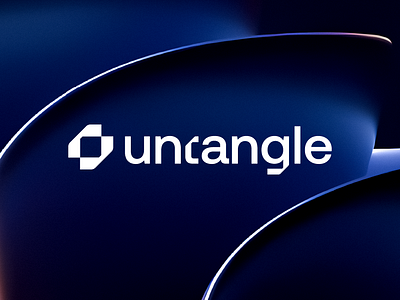 Logo concept for untangle clean geometric logo logomark logotype minimalist simple