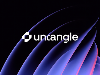 untangle clean geometric logo logomark logotype minimalist simple