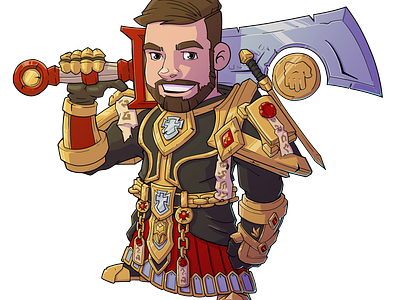 Custom Pally illustration