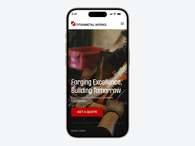 Titan Metals Works ui ux