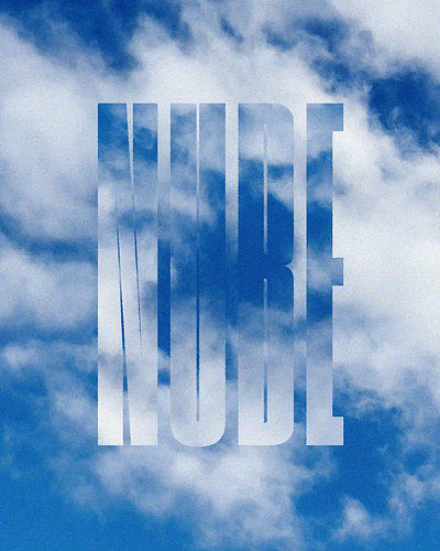 NUBE 2d animation colors debut motion typo video