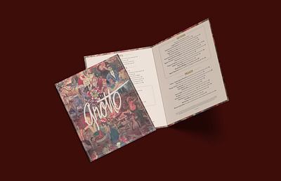 Grotto Menu Design design graphic design menu design