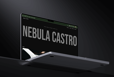 Nebula Castro Landing page framer portfolio template website